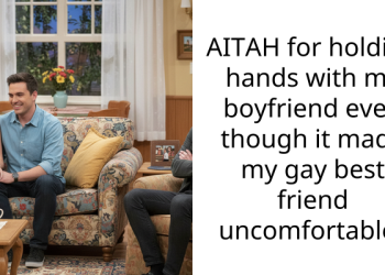 AITAH for holding hands with my boyfriend even though it made my gay best friend uncomfortable?