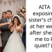 AITA for exposing my sister’s cheating at her wedding after she asked me to keep quiet? (21F)