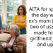 AITA for spending the day with my ex’s mom (just the two of us), which made his new girlfriend jealous and upset?