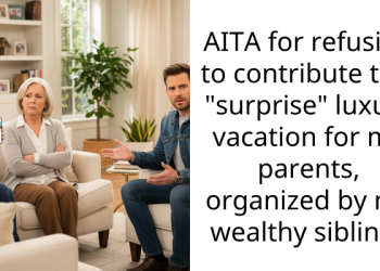 AITA for refusing to contribute to a “surprise” luxury vacation for my parents, organized by my wealthy sibling?