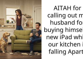 AITAH for calling out my husband for buying himself a new iPad while our kitchen is falling Apart?