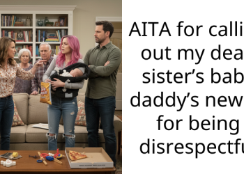 AITA for calling out my dead sister’s baby daddy’s new gf for being disrespectful