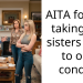 AITA for not taking my sisters back to our condo?