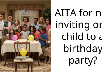 AITA for not inviting one child to a birthday party?