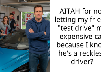 AITAH for not letting my friend “test drive” my expensive car because I know he’s a reckless driver?