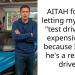 AITAH for not letting my friend “test drive” my expensive car because I know he’s a reckless driver?