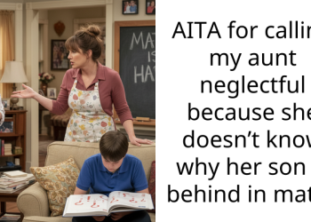AITA for calling my aunt neglectful because she doesn’t know why her son is behind in math?