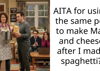 AITA for using the same pot to make Mac and cheese after I made spaghetti?