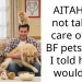 AITAH for not taking care of my BF pets after I told him I wouldn’t?