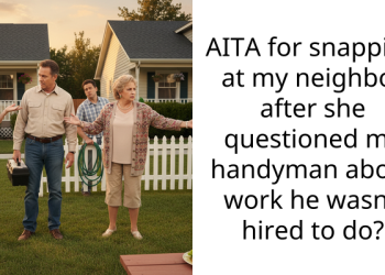 AITA for snapping at my neighbor after she questioned my handyman about work he wasn’t hired to do?