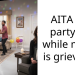 AITA for partying while my gf is grieving?