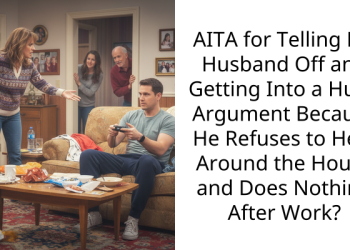 AITA for Telling My Husband Off and Getting Into a Huge Argument Because He Refuses to Help Around the House and Does Nothing After Work?
