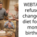 WIBTA If I refuse to change my diet for my mom’s birthday