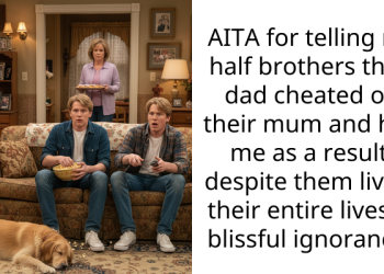 AITA for telling my half brothers their dad cheated on their mum and had me as a result, despite them living their entire lives in blissful ignorance?