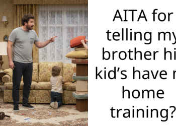 AITA for telling my brother his kid’s have no home training?