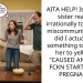 AITA HELP! Is my 32yo sister reacting irrationally to a simple miscommunication or did I actually say something to warrant her to yell that I “CAUSED AN AWFUL FCKN START TO HER PREGNANCY”