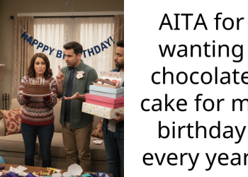 AITA for wanting chocolate cake for my birthday every year?