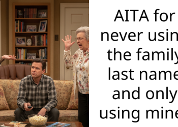 AITA for never using the family last name and only using mine?