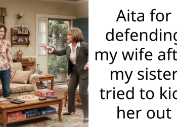 Aita for defending my wife after my sister tried to kick her out