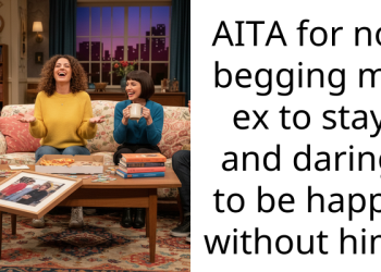 AITA for not begging my ex to stay and daring to be happy without him?