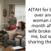 AITAH for bringing over another woman over a month after my wife broke up with me, but was still sharing the house?