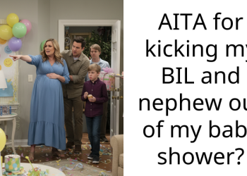 AITA for kicking my BIL and nephew out of my baby shower?