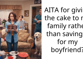 AITA for giving the cake to my family rather than saving it for my boyfriend?