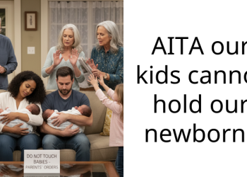 AITA our kids cannot hold our newborns