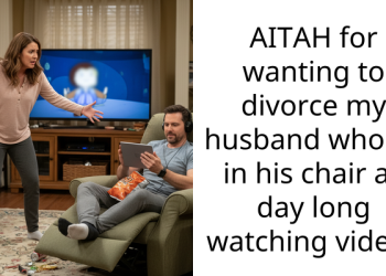 AITAH for wanting to divorce my husband who sit in his chair all day long watching videos