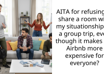 AITA for refusing to share a room with my situationship on a group trip, even though it makes the Airbnb more expensive for everyone?