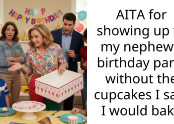 AITA for showing up to my nephew’s birthday party without the cupcakes I said I would bake