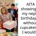 AITA for showing up to my nephew’s birthday party without the cupcakes I said I would bake