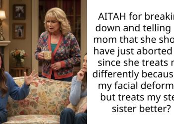 AITAH for breaking down and telling my mom that she should have just aborted me since she treats me differently because of my facial deformity but treats my step sister better?