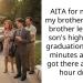 AITA for making my brother in law’s brother leave my son’s high school graduation party 5 minutes after he got there after a 2 hour drive.