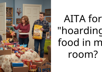 AITA for “hoarding” food in my room?