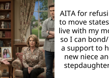 AITA for refusing to move states to live with my mom so I can bond/be a support to her new niece and stepdaughter?