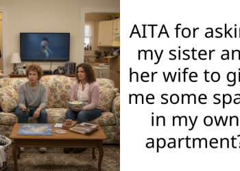 AITA for asking my sister and her wife to give me some space in my own apartment?