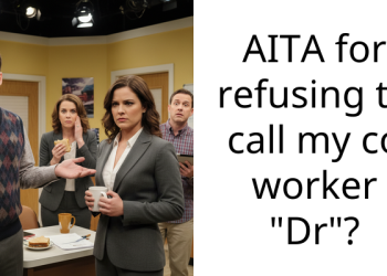 AITA for refusing to call my co worker “Dr”?