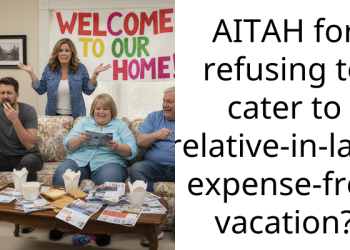 AITAH for refusing to cater to relative-in-law’s expense-free vacation?