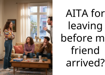 AITA for leaving before my friend arrived?