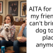 AITA for telling my friend she can’t bring her dog to my place anymore?