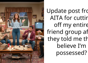Update post from: AITA for cutting off my entire friend group after they told me they believe I’m possessed?