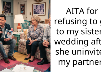 AITA for refusing to go to my sister’s wedding after she uninvited my partner?