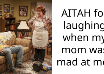 AITAH for laughing when my mom was mad at me?