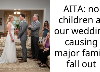 AITA: no children at our wedding causing major family fall out