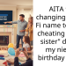 AITA for changing the Wi Fi name to “Stop cheating on my sister” during my niece’s birthday party?