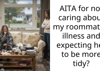 AITA for not caring about my roommate’s illness and expecting her to be more tidy?