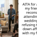 AITA for asking my friend to reconsider attending our wedding and refusing to tone down affection with my fiancé?