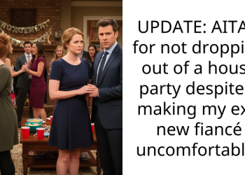 UPDATE: AITAH for not dropping out of a house party despite it making my ex’s new fiancé uncomfortable?