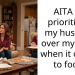 AITA for prioritizing my husband over my sister when it comes to food?